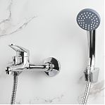 Смеситель для ванны AV Engineering AVURS3-A120-330 Lt D35 серия URS, с душевым гарнитуром, латунь, цвет хром