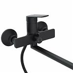 Смеситель для ванны Econoce  EC0807BL картридж D35-A, с душевым гарнитуром, однорычажный, цинк, цвет черный