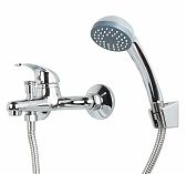 Смеситель для ванны Econoce EC0261 картридж D35-A, с душевым гарнитуром, однорычажный, цинк, цвет хром