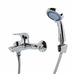 Смеситель для ванны Econoce EC0281 картридж D35-A, с душевым гарнитуром, однорычажный, цинк, цвет хром