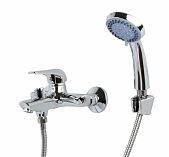 Смеситель для ванны Econoce EC0281 картридж D35-A, с душевым гарнитуром, однорычажный, цинк, цвет хром