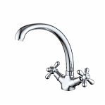 Смеситель для кухни Gappo EC0347, тип I, серия 340, жесткий излив, аэратор, хром