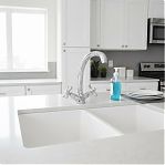 Смеситель для кухни Gappo EC0347, тип I, серия 340, жесткий излив, аэратор, хром