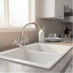 Смеситель для кухни Gappo EC0347, тип I, серия 340, жесткий излив, аэратор, хром