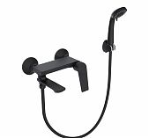 Смеситель для ванны Econoce EC0803BL картридж D35-A, с душевым гарнитуром, однорычажный, цинк, цвет черный