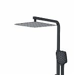 Душевая система Gappo G2417-60,  цвет черный, термостат, тропический дождь