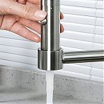 Смеситель для кухни Gappo G4398-55 гибкий излив, сатин