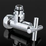 Кран для полотенцесушителя Gappo G473.0405, угловой, хром, НР-ВР, 1/2х3/4, 1 шт.