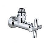Кран для полотенцесушителя Gappo G473.0405, угловой, хром, НР-ВР, 1/2х3/4, 1 шт.