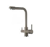 Смеситель для кухни Frud R43053-20 встроенный фильтр для питьевой воды, бежевый