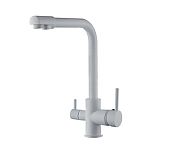 Смеситель для кухни Frud R43053-8 встроенный фильтр для питьевой воды, белый
