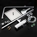 Душевая система Gappo G2418  латунь, цвет хром, тропический дождь