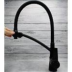 Смеситель для кухни Gappo G4398-16 гибкий излив, черный
