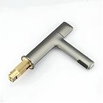 Смеситель для раковины Gappo G1052-89, оружейная сталь