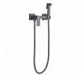 Смеситель с гигиеническим душем Frap F7504-9, оружейная сталь