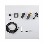 Гигиенический душ со смесителем Frap F7506-9 оружейная сталь