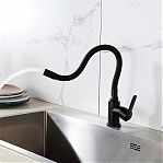 Смеситель для кухни Frud R42052-32 гибкий излив, черный