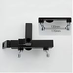 Душевая система Gappo G2417-6 латунь, цвет чёрный, тропический дождь