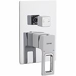 Душевая система Gappo Futura G7117-8 встраиваемая, хром, белый, тропический дождь