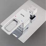 Душевая система Gappo Futura G7117-8 встраиваемая, хром, белый, тропический дождь