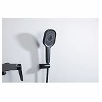 Смеситель для ванны Gappo G3210-6, латунь, выдвижной излив, черный