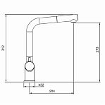 Смеситель для кухни Gappo G4397-76, гибкий излив, аэратор, матовый черный
