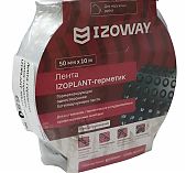 Лента монтажная IZOWAY Izoplant-герметик, односторонняя, самоклеящаяся, ширина 50 мм, длина рулона 10 м