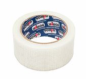 Лента стеклотканевая Unibob 51459, самоклеящаяся Серпянка, ширина 50 мм, длина 20 м, цвет белый