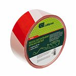 Лента сигнальная Сибртех 50 мм х 200 м, красно-белая, оградительная, разметочная, 89030