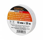 Изолента  STARTUL PROFI ПВХ 18мм*20м, белая