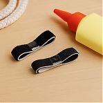 Лента-липучка  Сила притяжения THL72-07 ПВХ, самоклеящаяся, черная, 19 х 460 мм