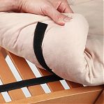 Лента-липучка  Сила притяжения THL72-07 ПВХ, самоклеящаяся, черная, 19 х 460 мм