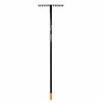 Грабли Вихрь 14, 73/7/1/13 прямые, металлический черенок, из стали, для уборки листьев, сена, травы