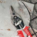 Ножницы по металлу P.I.T. DRUA HAVS03-0250 Aviation, длина 250 мм, левый рез