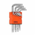 Набор ключей Startul Pro-87209 Torx, короткие, хромоникелевое покрытие, в упаковке 9 штук
