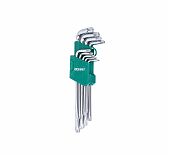 Набор ключей Волат Torx, 9 удлиненных ключей, размер Т10-Т50, блистер, 11020-09