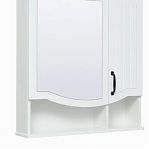 Шкаф зеркальный Runo Марсель 65, навесной, правый, белый, 16х65х75 см