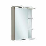 Шкаф зеркальный навесной Runo Магнолия 000000000607, белый, 50, левый, 240х750х500 мм