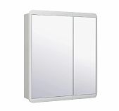 Шкаф зеркальный навесной Runo Эрика 70, Мдф, белый, 13.4х70х75 см