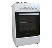 Плита газовая MIU Harisma 526 LUX, УТ-00002918, цвет белый, объем духовки 55 л, откидная дверца