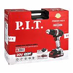 Аккумуляторный шуруповерт бесщеточный ударный P.I.T. PSB20H-10C/1 20В 1акк 2Ah+з.у.