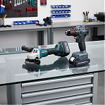 Набор аккумуляторного инструмента Kross KLi125+KLi21BL, УШМ+шуруповерт, 21В, 2 акк. х 4,0 Ah+з.у.