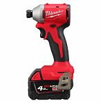 Винтоверт аккумуляторный Milwaukee M18 BLIDRCMC-402C, 18В, 192 Hм, 2 акк х 4Ah+з.у.