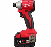 Винтоверт аккумуляторный Milwaukee M18 BLIDRCMC-402C, 18В, 192 Hм, 2 акк х 4Ah+з.у.