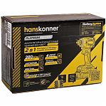 Винтоверт аккумуляторный ударный Hanskonner HCD20280BLW, 1BatterySystem, 18В, 280Нм, без аккумулятора и зарядки