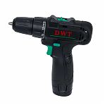 Дрель-шуруповерт аккумуляторная DWT ABSP-12 NF-2 BMC, 12 В, 2 аккумулятора, зарядное устройство, щеточный двигатель