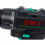 Дрель-шуруповерт аккумуляторная DWT ABSP-12 NF-2 BMC, 12 В, 2 аккумулятора, зарядное устройство, щеточный двигатель
