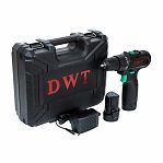Дрель-шуруповерт аккумуляторная DWT ABSP-12 NF-2 BMC, 12 В, 2 аккумулятора, зарядное устройство, щеточный двигатель