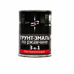 Грунт-эмаль Optima 3-в-1 по ржавчине, быстросохнущая, матовая, зеленая, 0.8 кг