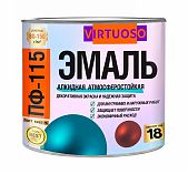 Эмаль Virtuoso ПФ-115 для внутренних и наружных работ, глянцевая, желтая RAL 1012, 2.4 кг